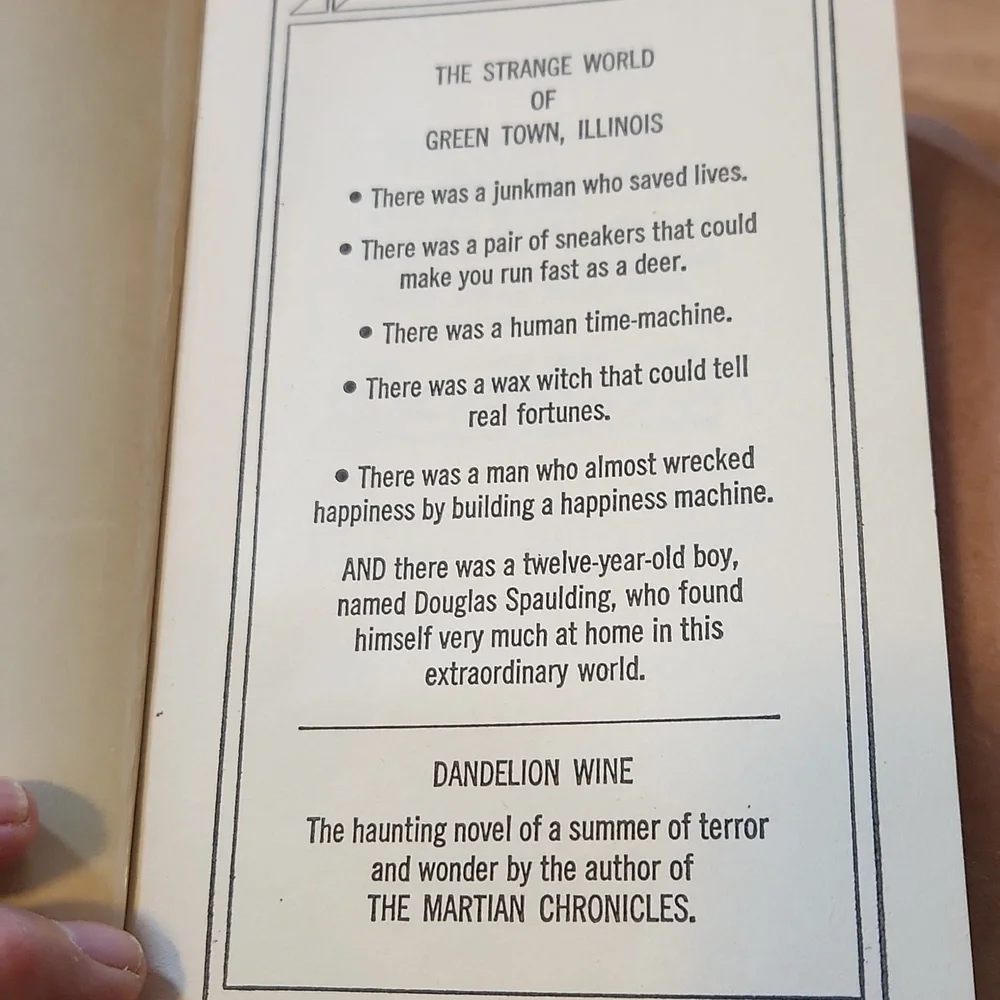 Dandelion Wine by Ray Bradbury Paperback - Picture 5 of 9